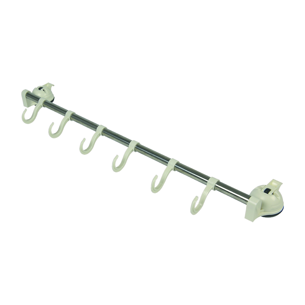 Stange mit 6 Haken und Saugnapf 60 cm
