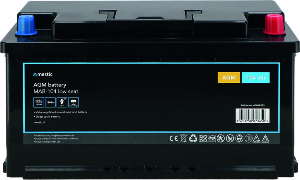 Mestic AGM Batterie MAB-104 Low Seat