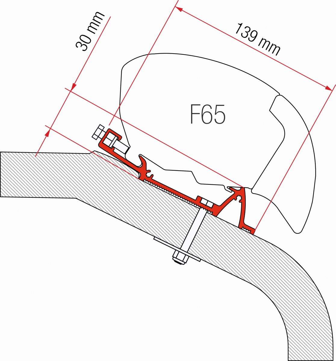 Fiamma F65 LMC-TEC Adapter