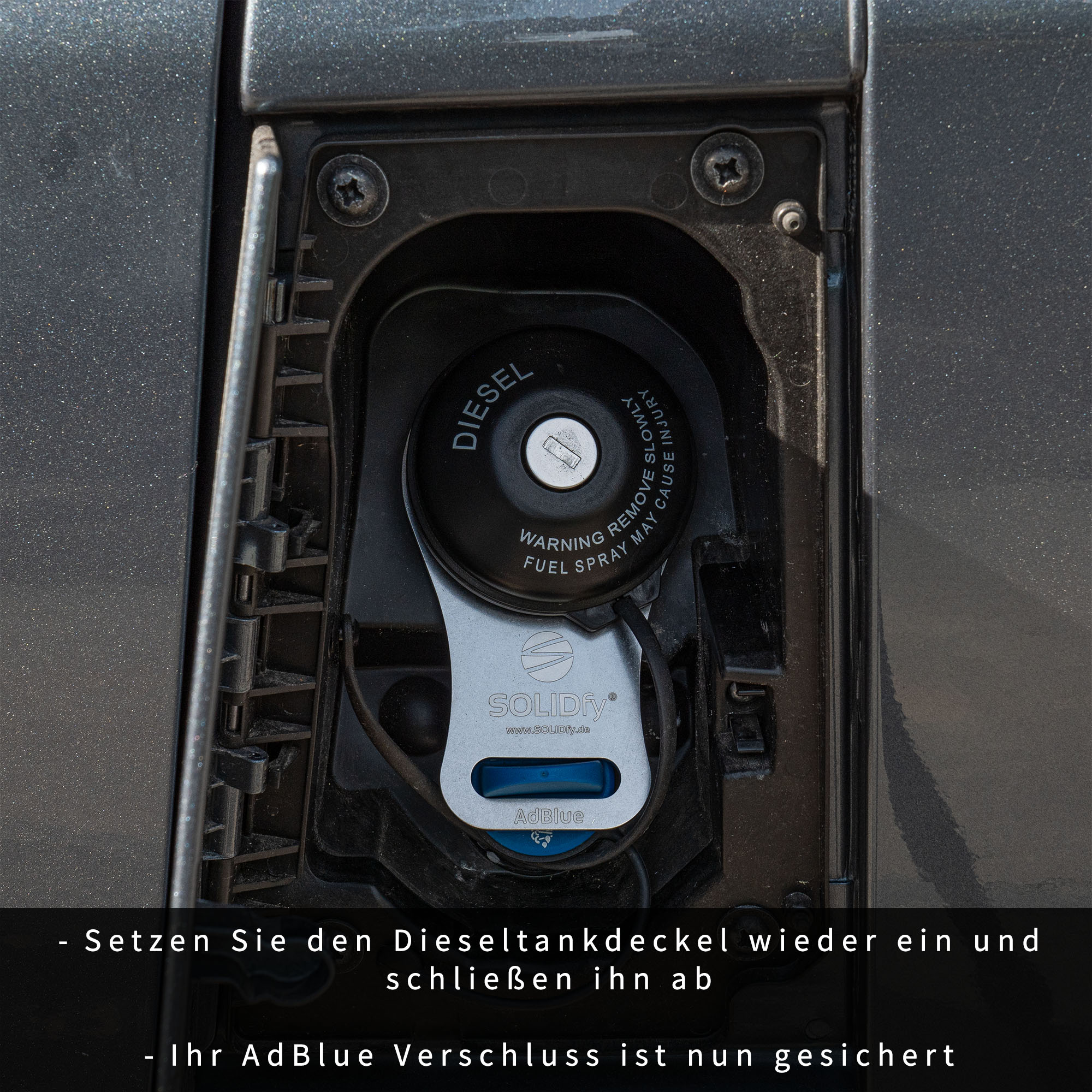 SOLIDfy AdBlue Verschluß Sicherung Ducato