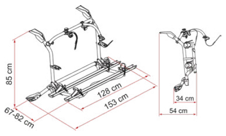 Fiamma CARRY-BIKE VW T6 Pro - Deep Black Mod.23