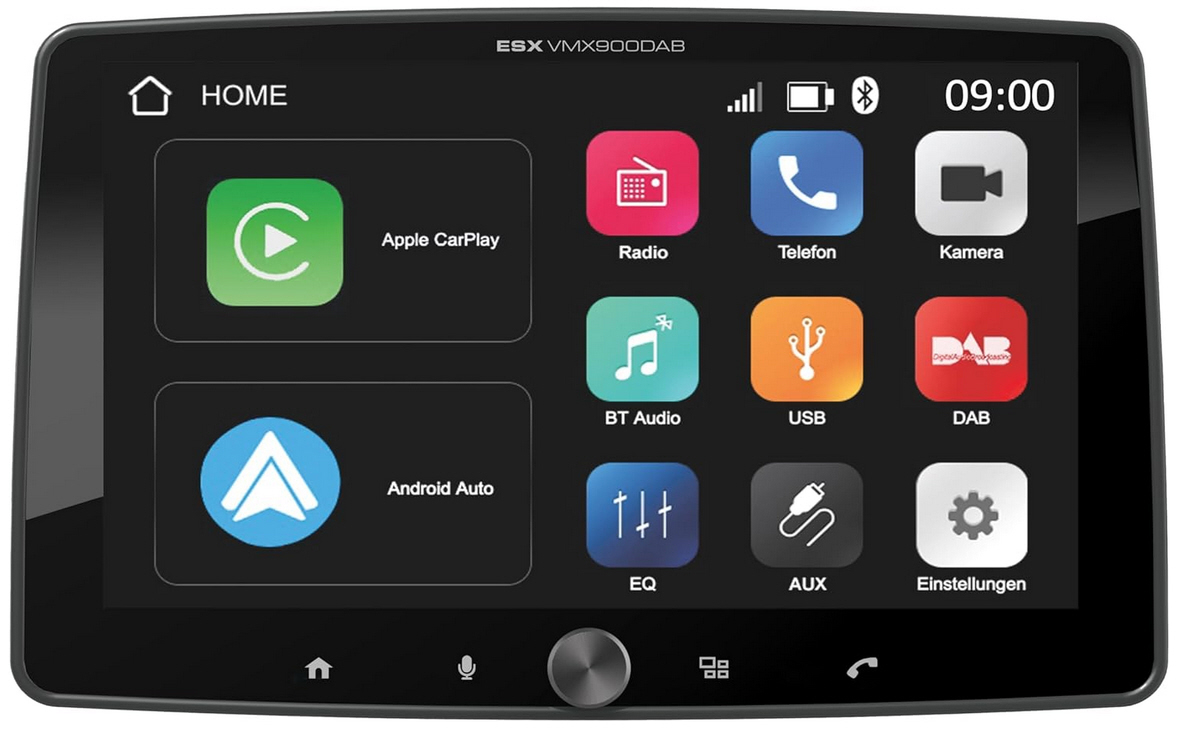 VISION VMX900DAB - 1-DIN Media Moniceiver mit 9"