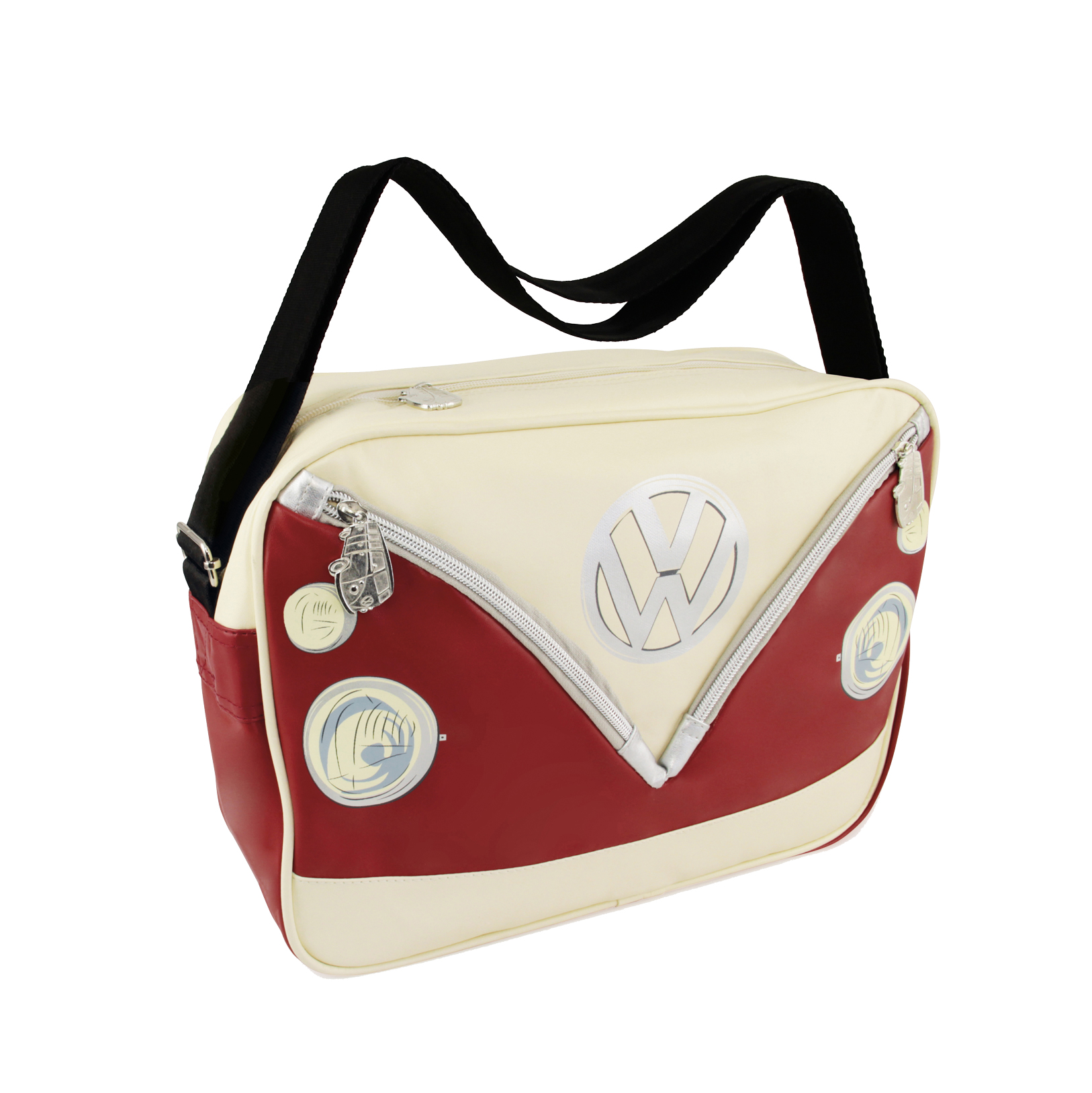 VW Collection Schultertasche rot-weiß