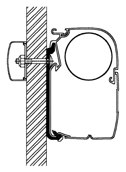 Thule Omnistor Universal Flach-Adapter Serie 5, 300 cm