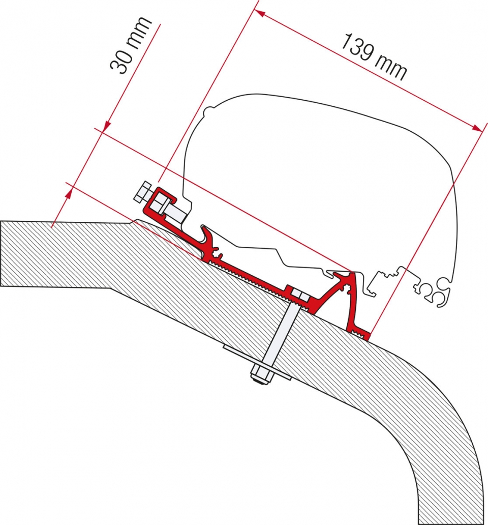 Fiamma F65 LMC-TEC Adapter 450 cm