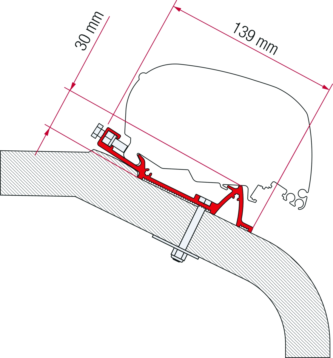 Fiamma F65 LMC-TEC Adapter 340 cm