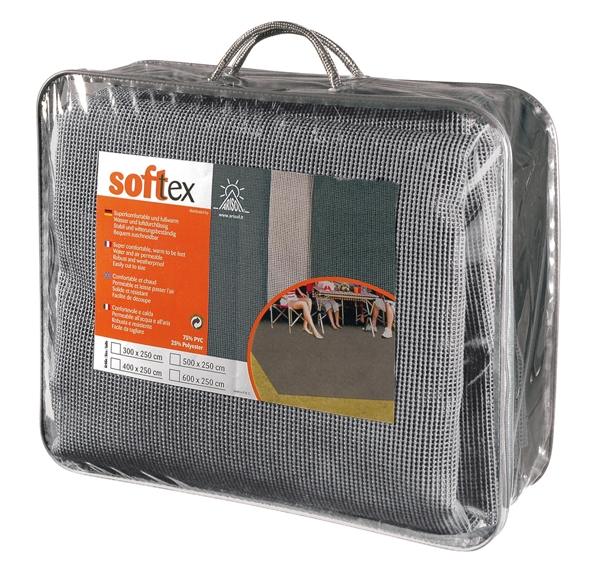 Zeltteppich SOFTTEX grau