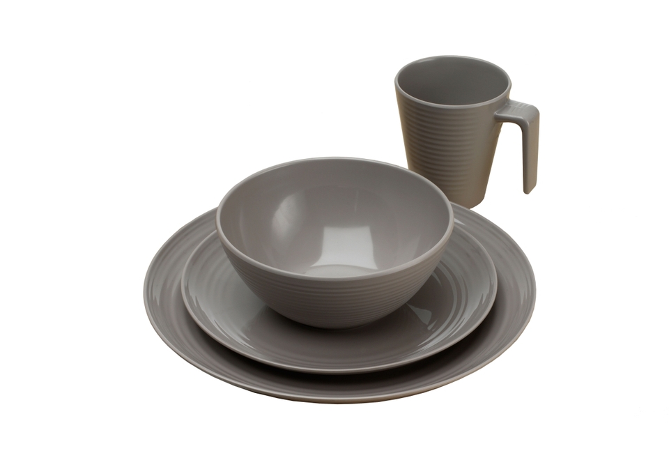 Flamefield Melamin-Set Seramika Latte 16 tlg.