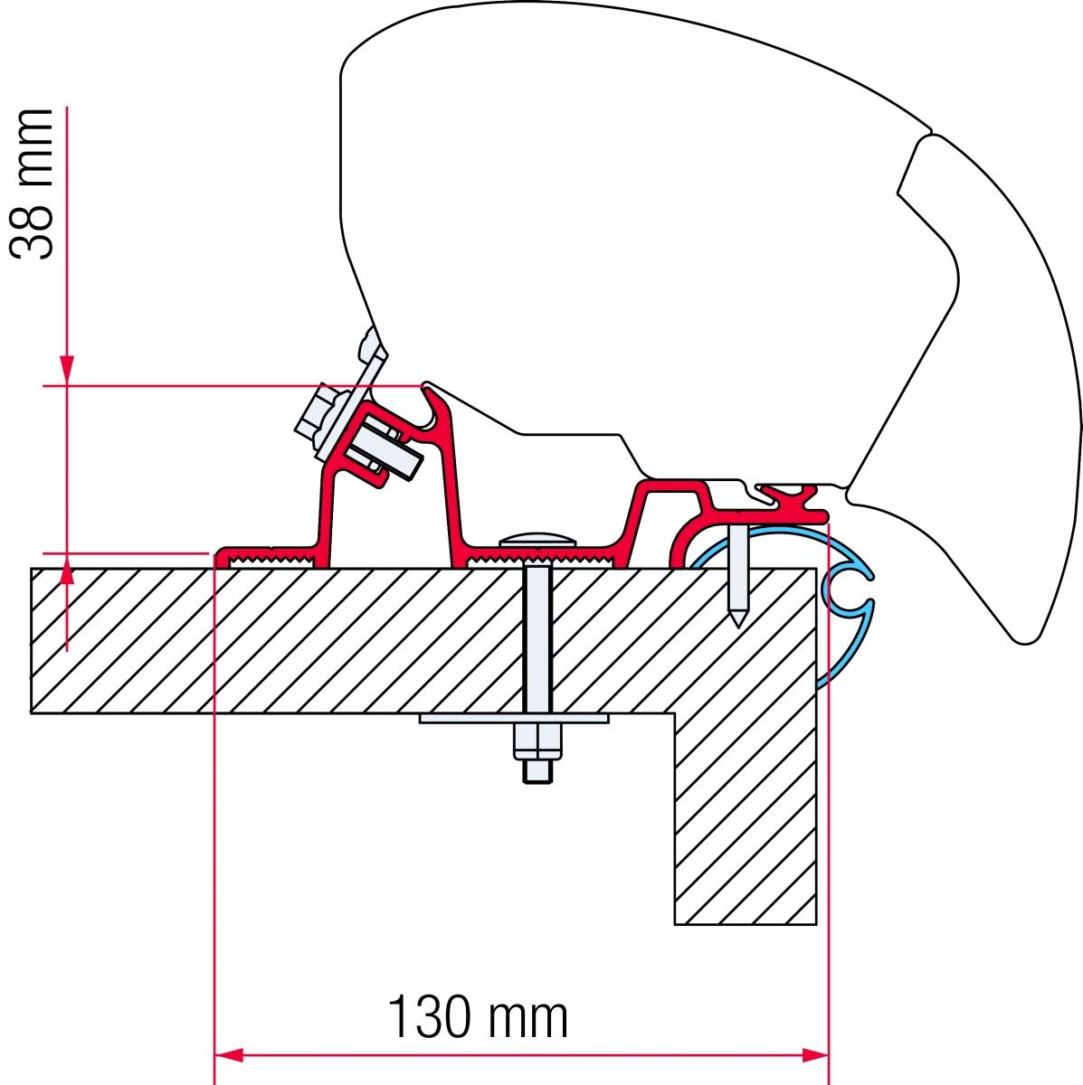 Fiamma F65 Kit Caravan Standard Adapter