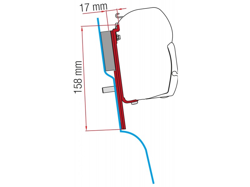 Fiamma Ford Custom Nugget Adapter Kit