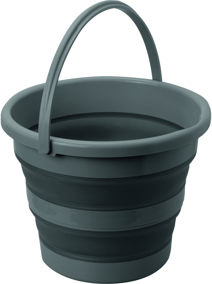 Brunner Faltbarer Eimer Drum 15 grau/schwarz