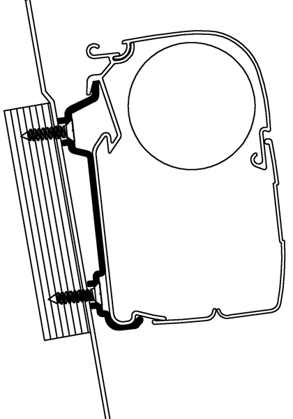 Thule Omnistor Ford Transit Hochdach Adapter 2er Pack