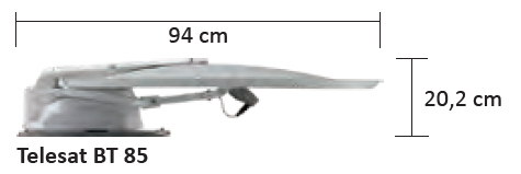 Teleco Satellitenanlage Telesat BT 85