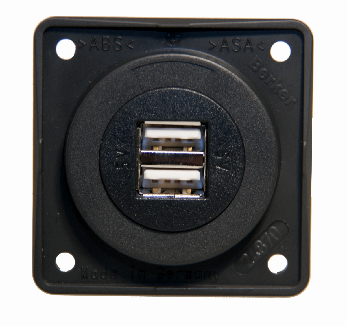 Berker USB-Ladesteckdose 2fach anthrazit