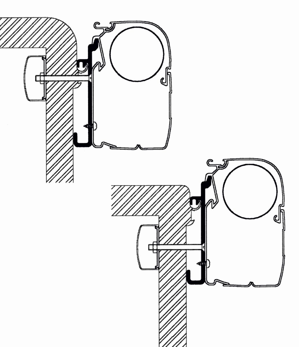 Thule Omnistor Rapido Serie 7-8 Adapterset 3er Pack