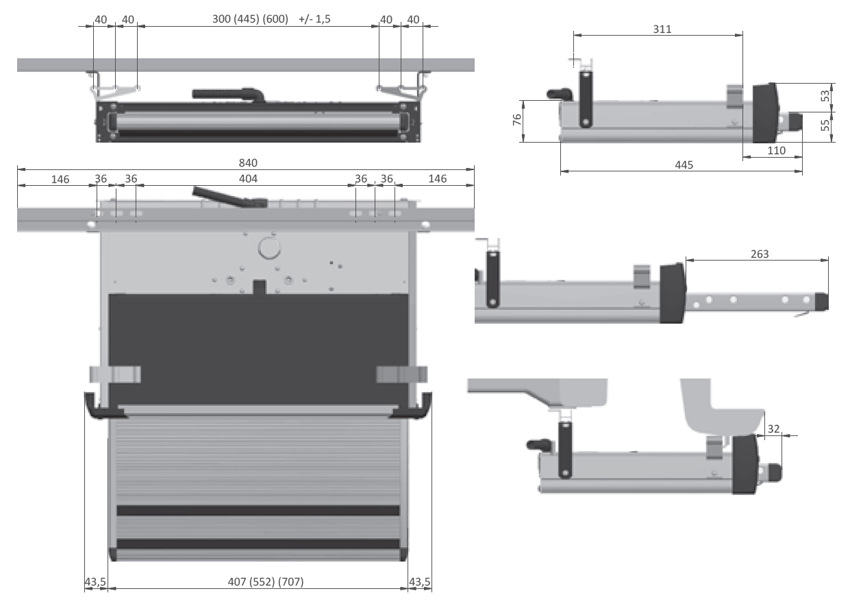 THULE Slide-Out Step FD/MB J/Boxer 400