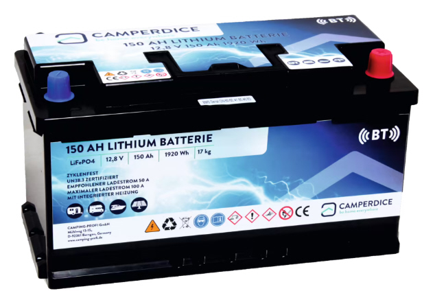 Camperdice Lithium-Batterie 150 AH