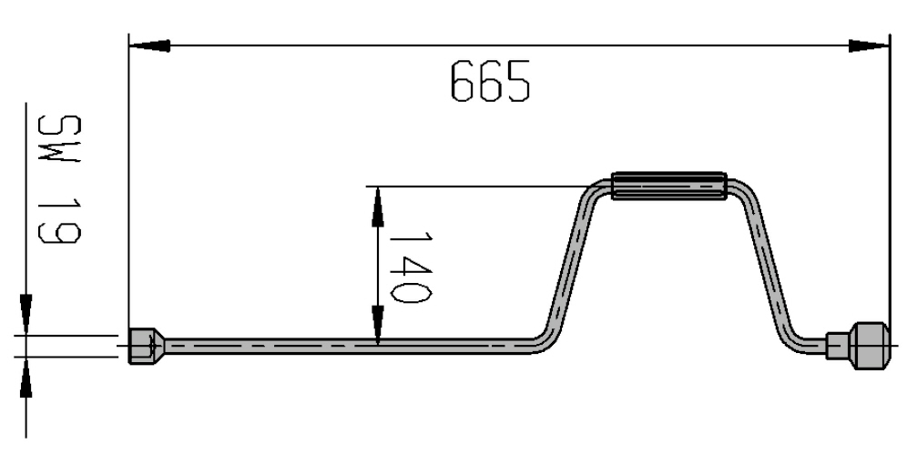 AL-KO Ausdrehkurbel für Hubstützen 665 mm