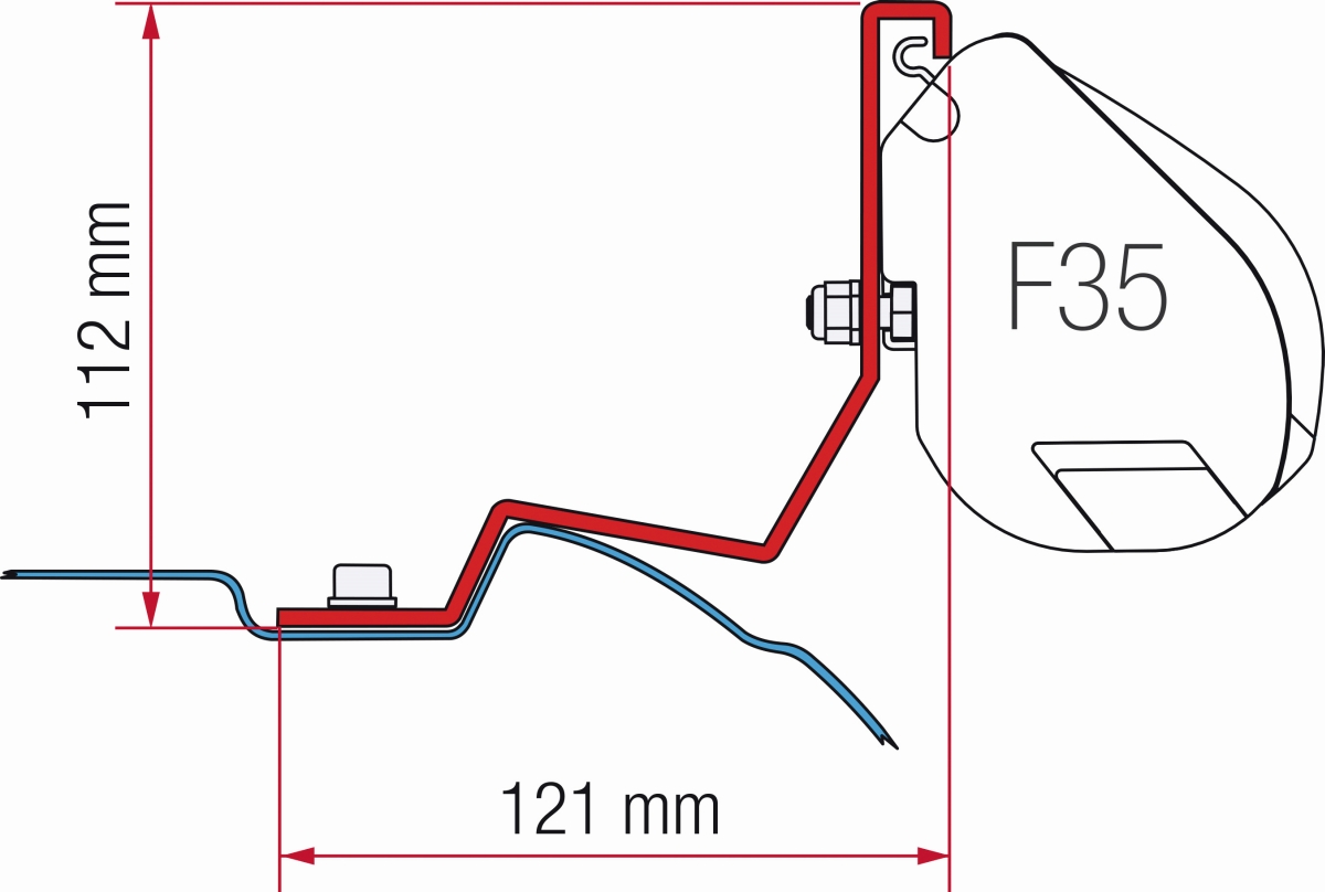 Fiamma Adapter F35 MB Viano