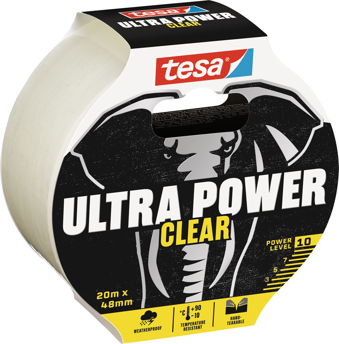 tesa® Ultra Power clear 20 m 48 mm