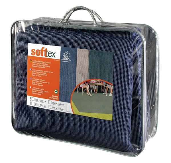 Zeltteppich SOFTTEX blau 250x500 cm