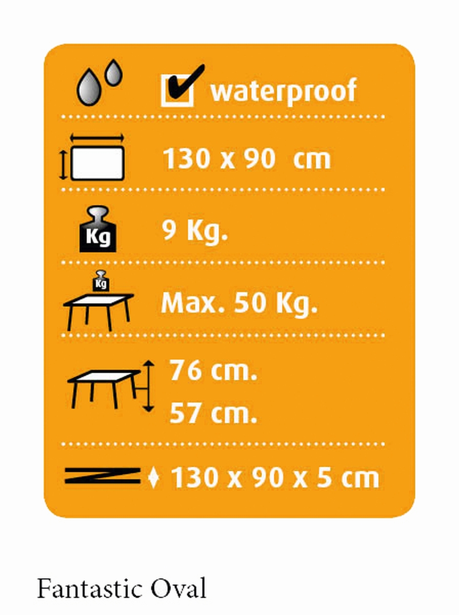 Dukdalf Tisch MAJESTIC Twin 120 x 80 cm Dukdalf Tisch MAJESTIC Twin 120 x 80 cm