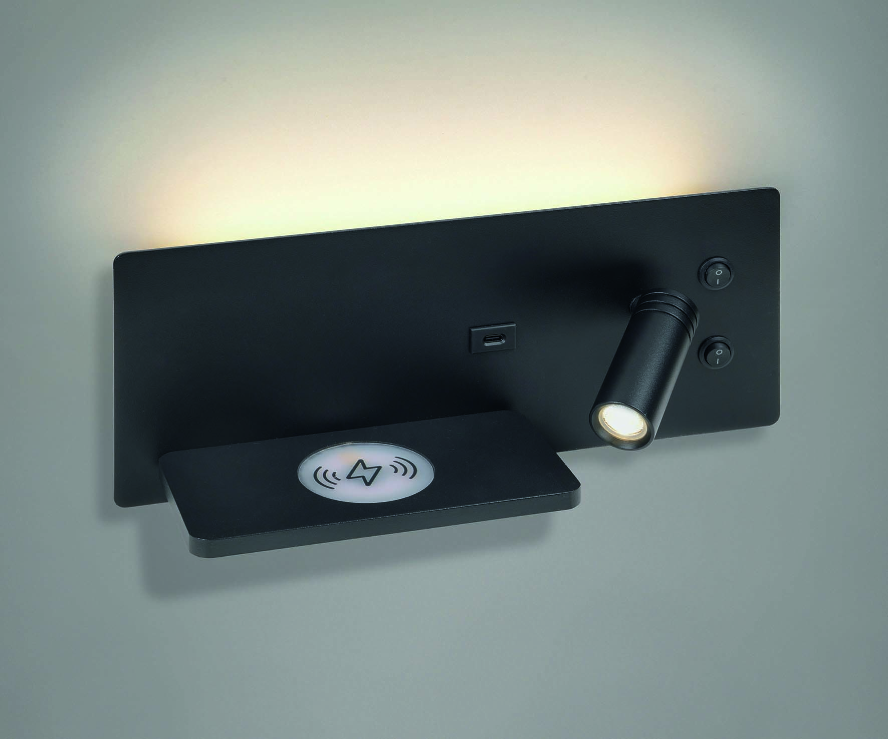 LED Schlafraum-Kombileuchte SKL mit Ladeablage