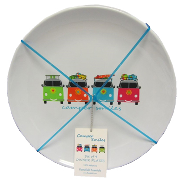 Flamefield Essteller-Set CAMPER SMILES 4 tlg. Flamefield Essteller-Set CAMPER SMILES 4 tlg.