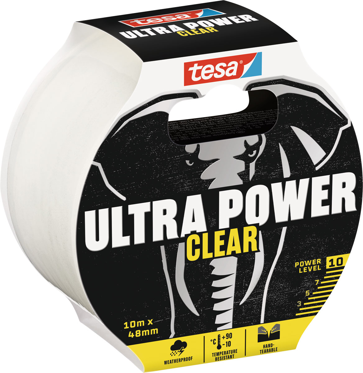 tesa® Ultra Power clear 10 m 48 mm