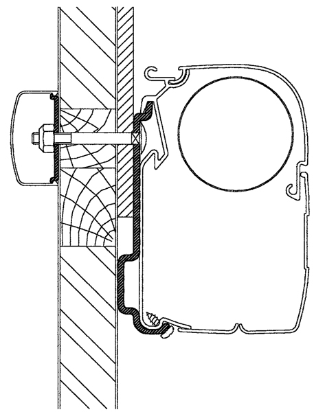 Thule Omnistor Challenger Eden, Chausson Allegro Adapter 400 cm