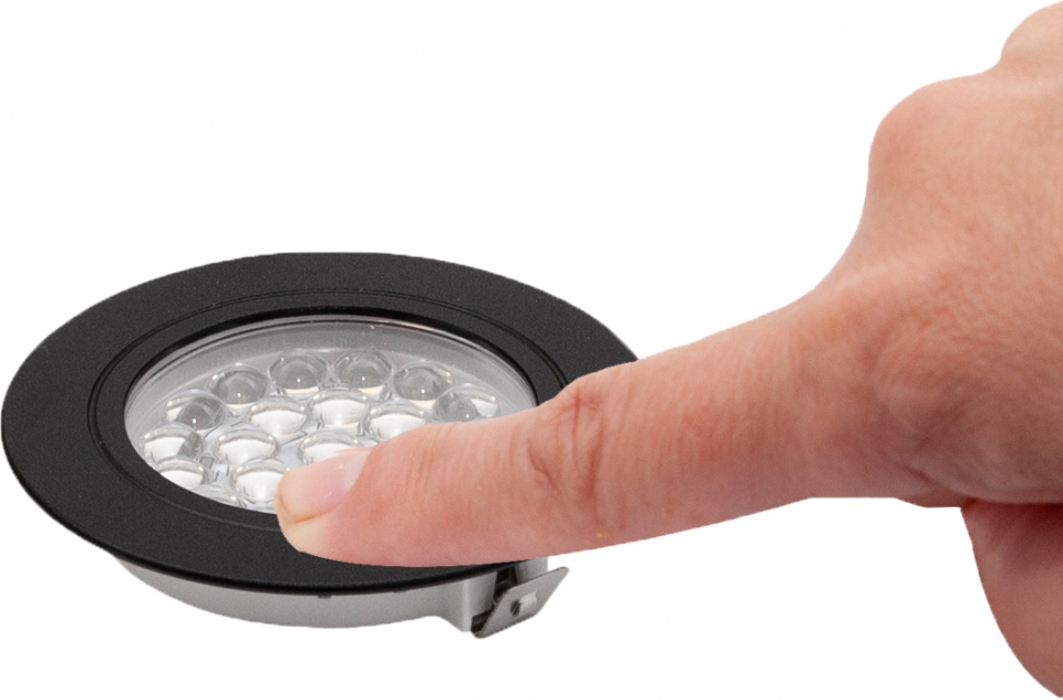 Vechline Mini Touch LED Downlight CORVUS schwarz