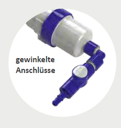 RK Reich MyClean Water Einbauset 1xgerade 1xgewinkelt