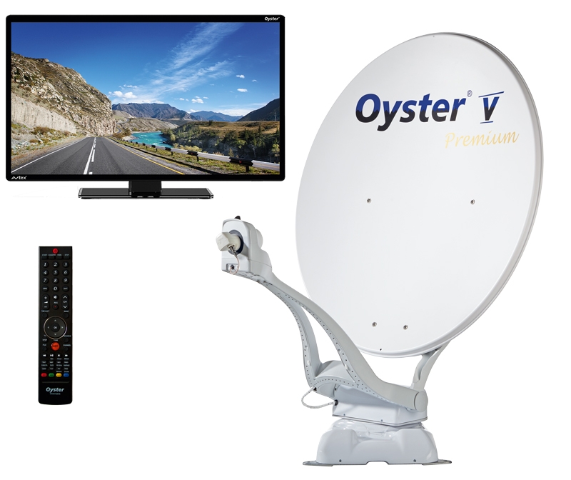 Oyster V 85 Premium Twin SKEW mit Smart TV 32"