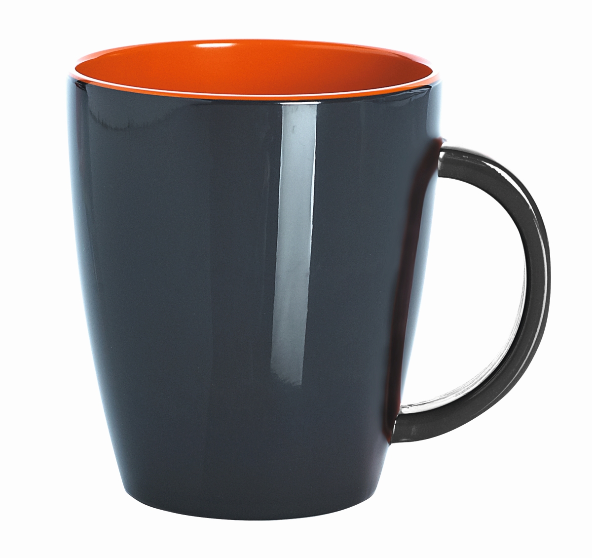 Gimex Henkelbecher grau-orange Gimex Henkelbecher grau-orange
