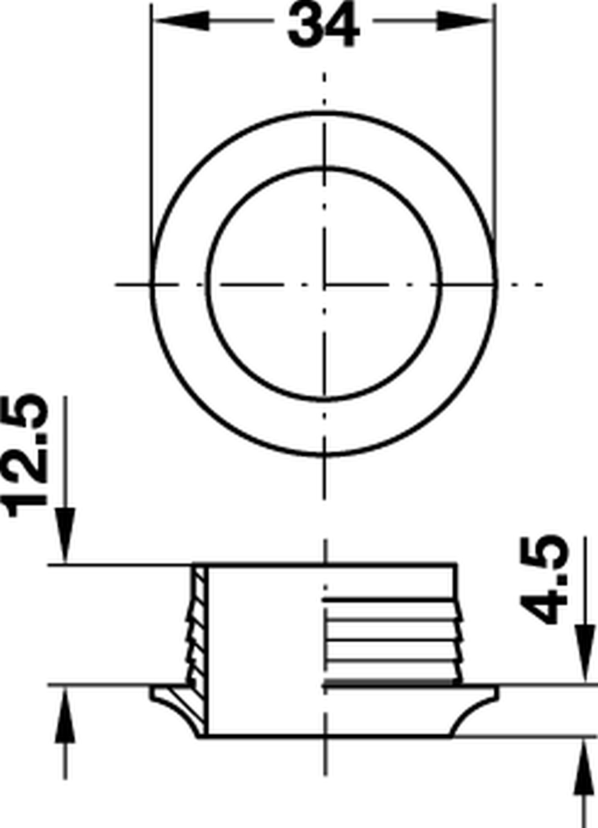 Rosette braun