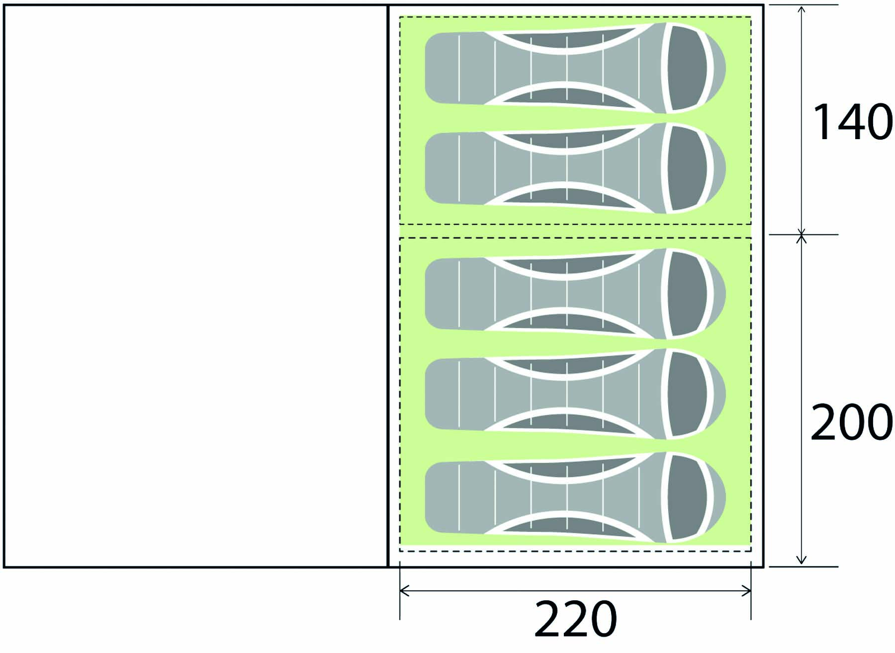 Brunner Familienzelt KALINDA 5