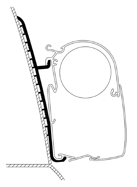 Thule Omnistor Renault Master Hochdach Adapter 2er Pack