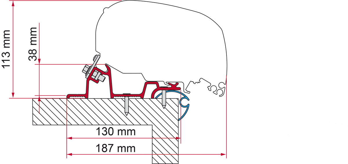 Fiamma Adapter Caravan Standard