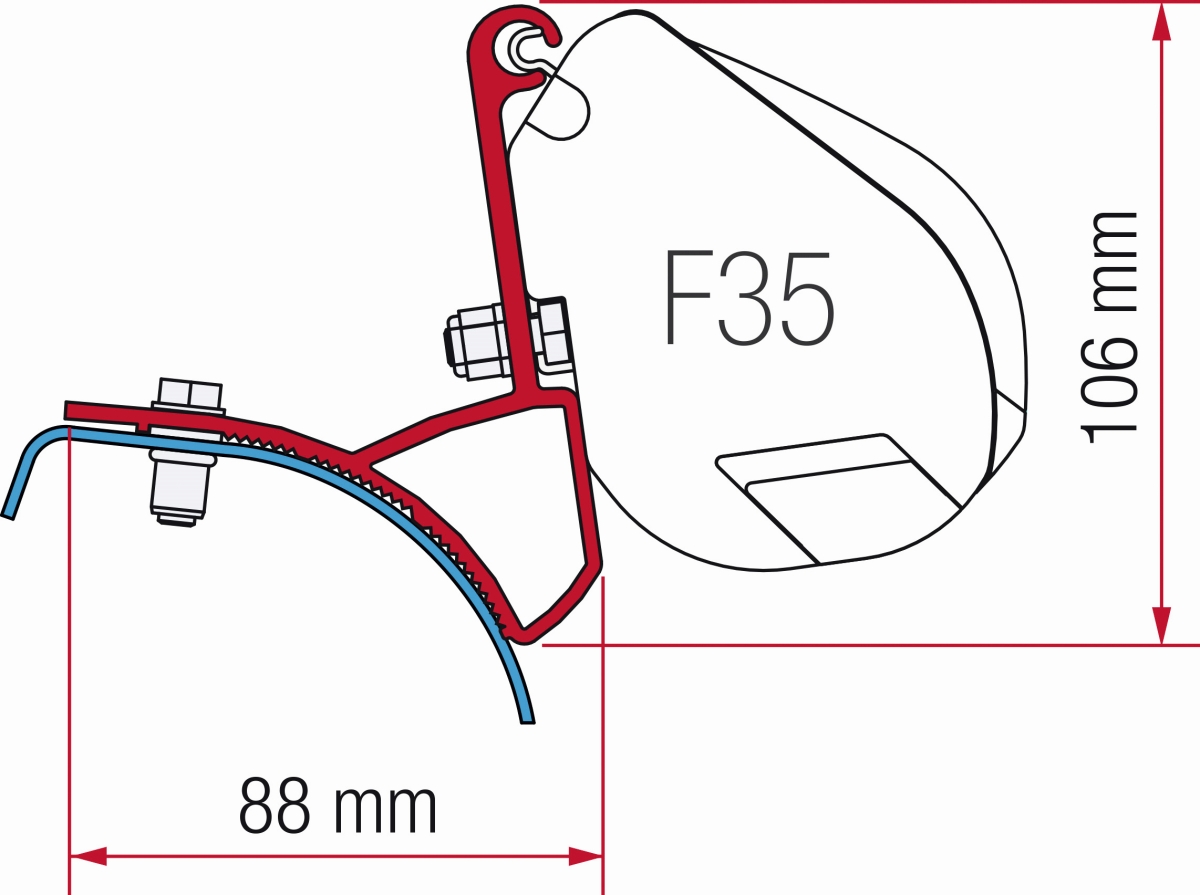 Fiamma Adapter F35 Renault/Opel