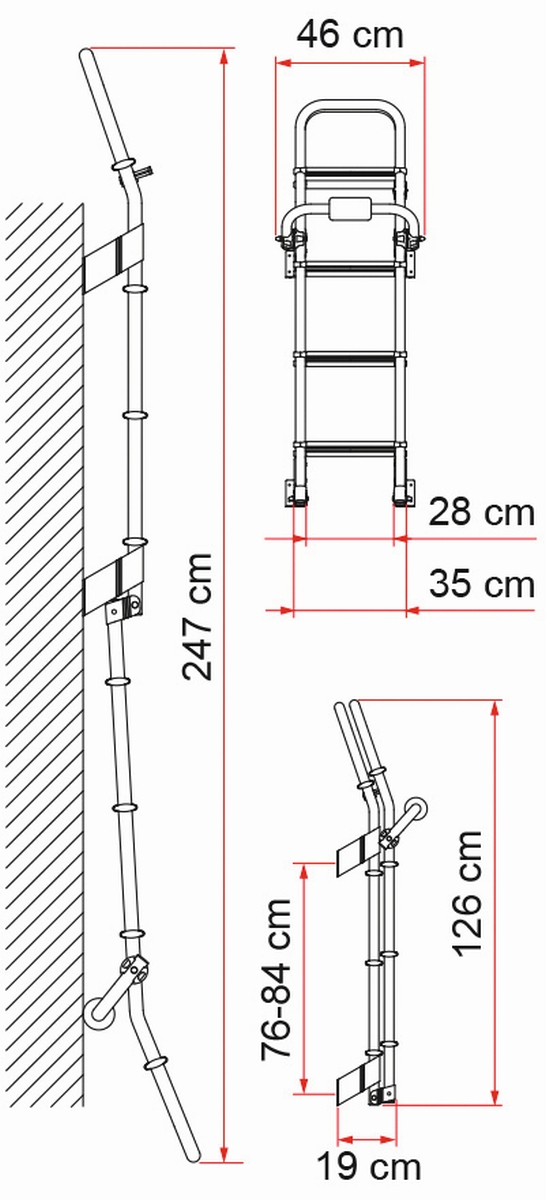 FIAMMA Heckleiter DELUXE 8