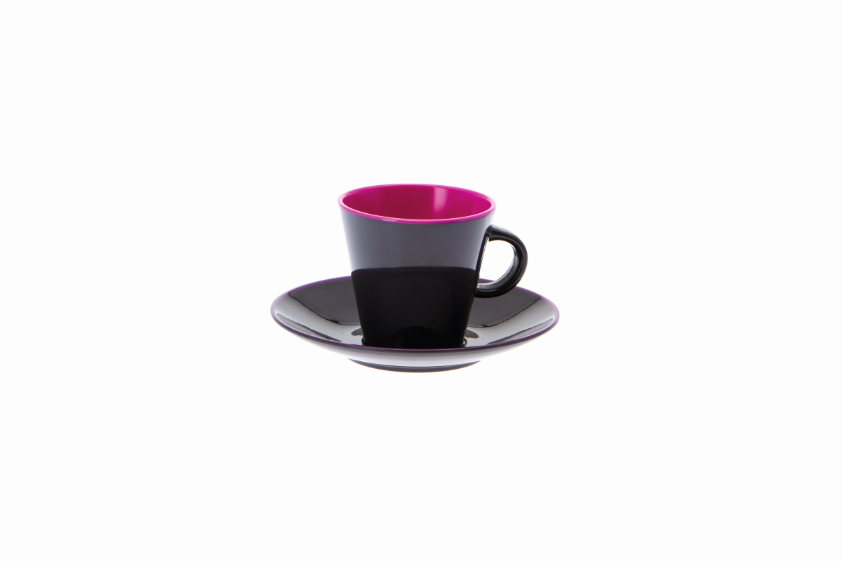 Gimex Espresso-Set grau-blackberry 4 tlg. Gimex Espresso-Set grau-blackberry 4 tlg.