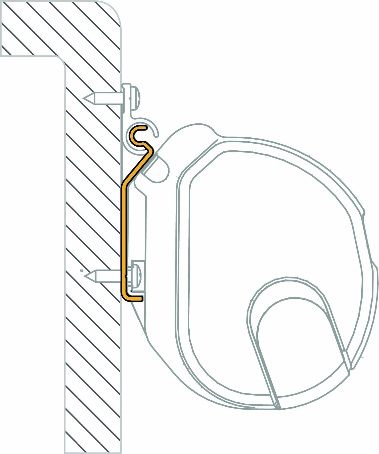 Fiamma Adapter-Kit F35 Wall Adapter