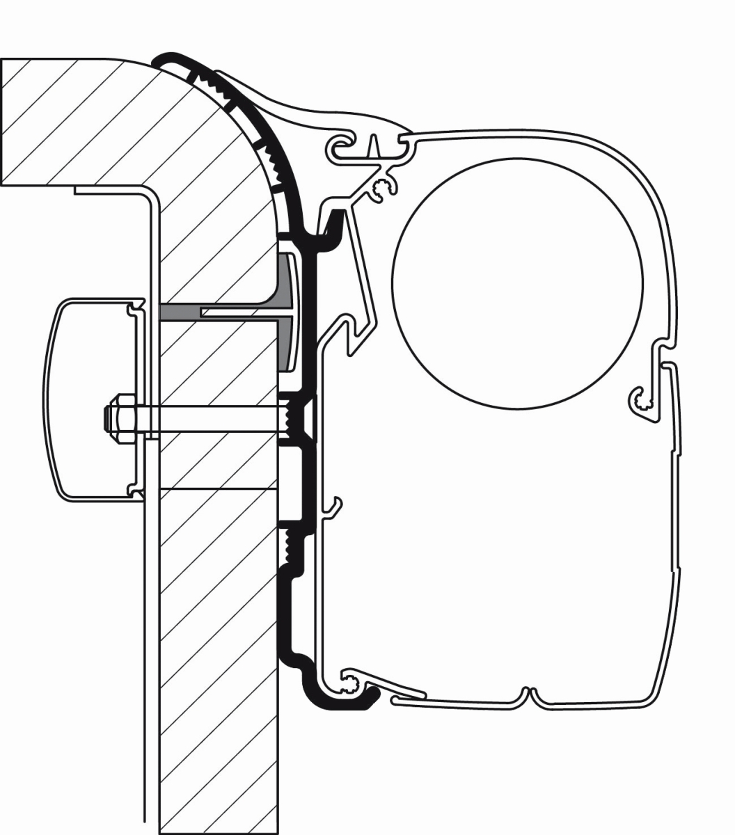 Thule Omnistor Bürstner Serie 5 Adapterset 3er Pack