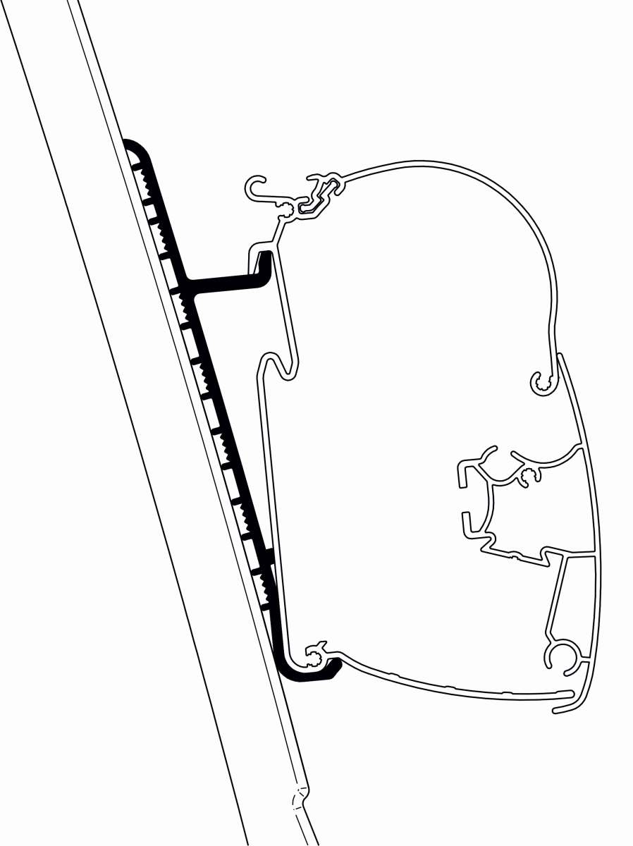 Thule Omnistor Fiat Ducato H3 Wand Adapter