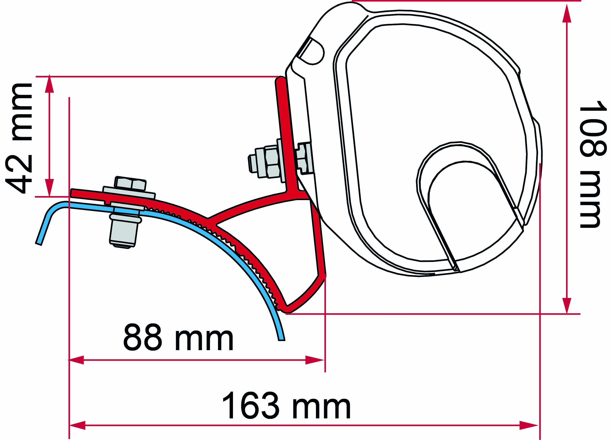 Fiamma Adapter-Kit F35 Trafic/Vivaro 01-14