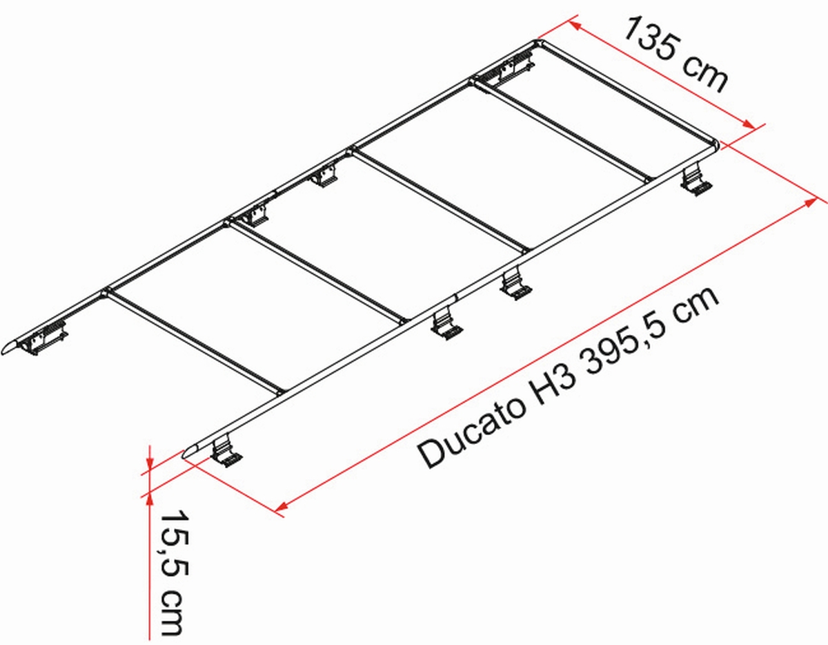 FIAMMA ROOF-RAIL Ducato H3 Dachträgersystem