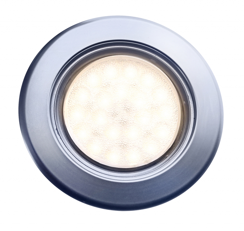 LED-Einbauspot Vega 75 Touch mattchrom