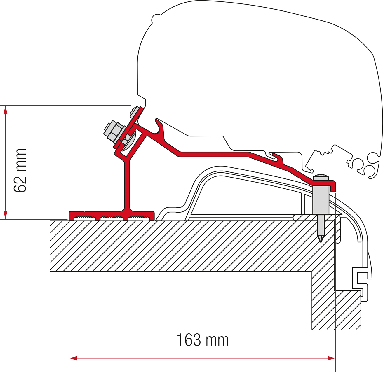 Fiamma F80/F65 Hobby Premium, Ontour Adapter Kit ab 2012