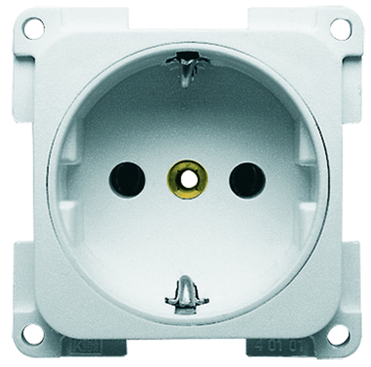 Einbau-Steckdose 230 V schiefergrau