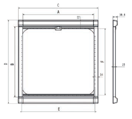 DOMETIC Rollo DB1R Dachluke 410 x 480 mm
